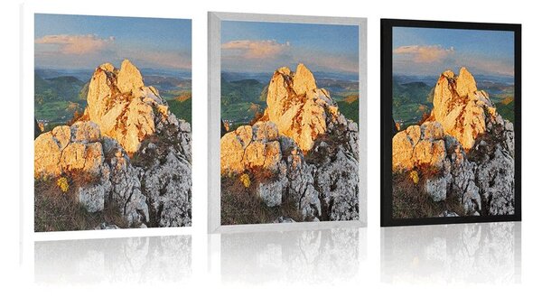 Plakat divne stijene Vršatecké bradlá u Slovačkoj