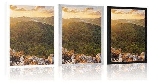 Plakat stijene Vršatecké bradlá u Slovačkoj