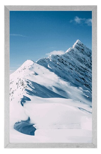Plakat snježna planina