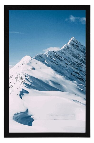 Plakat snježna planina