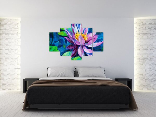 Podoba vodne lilije na vodi (150x105 cm)