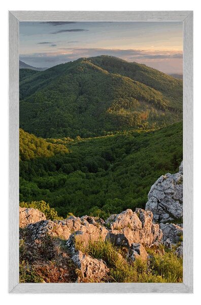 Plakat priroda obasjana suncem