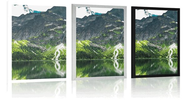 Plakat jezero Morské oko u Tatrama