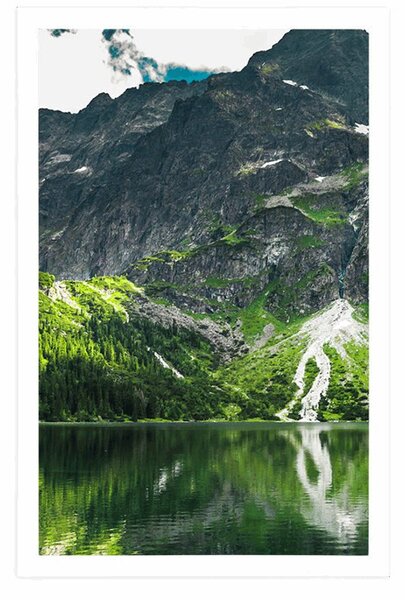 Plakat jezero Morské oko u Tatrama