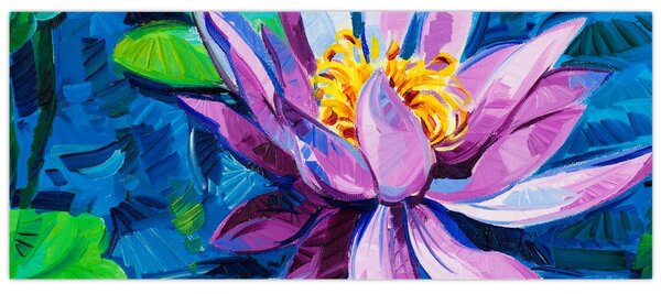 Podoba vodne lilije na vodi (120x50 cm)