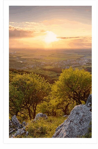 Plakat divna priroda obasjana suncem