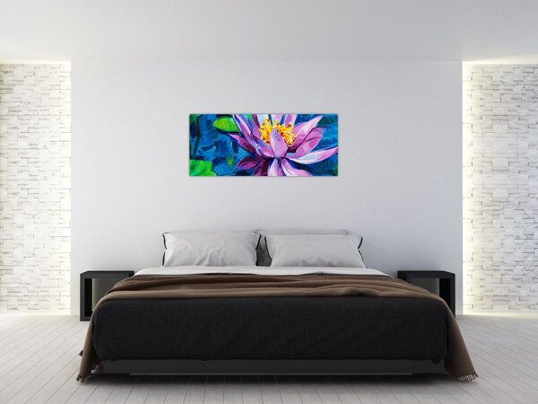 Podoba vodne lilije na vodi (120x50 cm)
