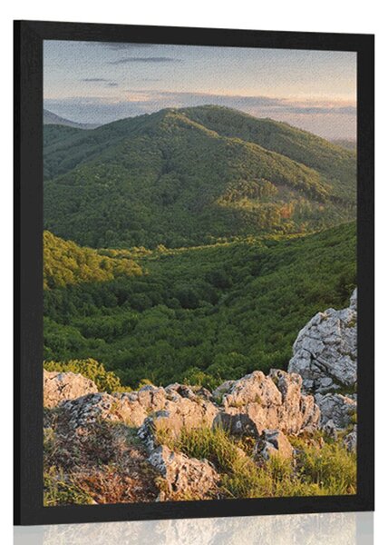 Plakat priroda obasjana suncem
