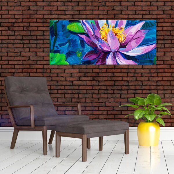 Podoba vodne lilije na vodi (120x50 cm)