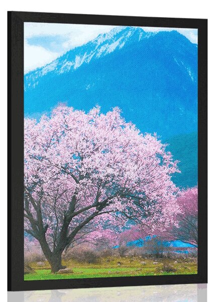 Plakat čarobno japansko stablo