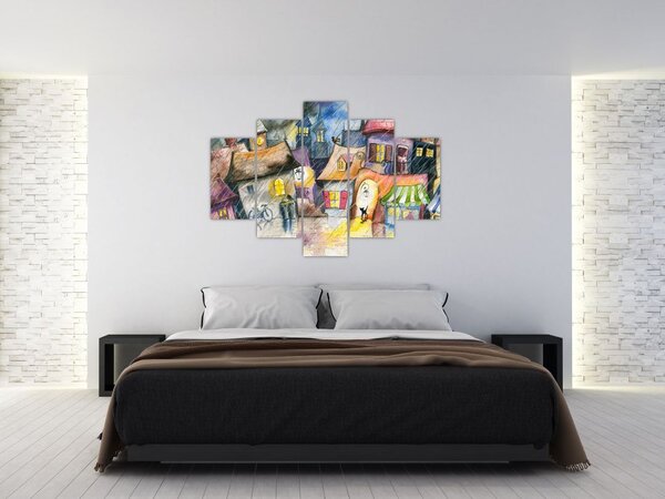 Slika - Deževen večer (150x105 cm)