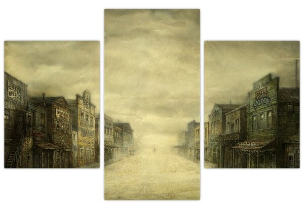 Podoba zahodnega mesta (90x60 cm)