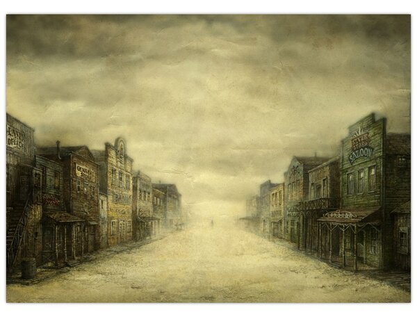 Podoba zahodnega mesta (70x50 cm)