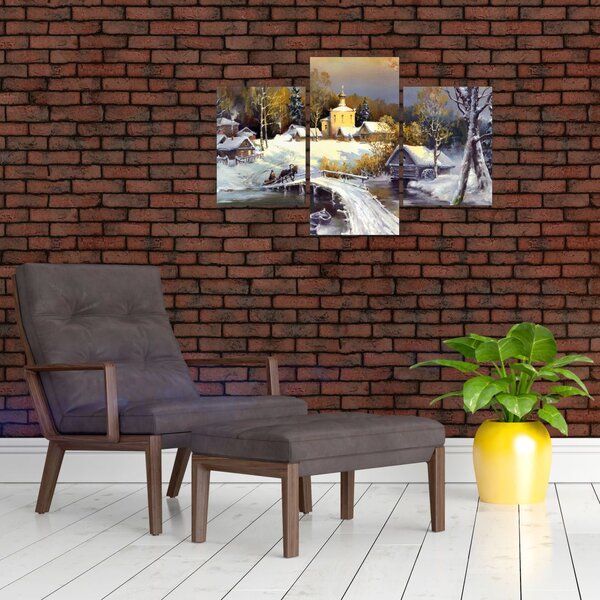 Slika - Zimsko mesto (90x60 cm)