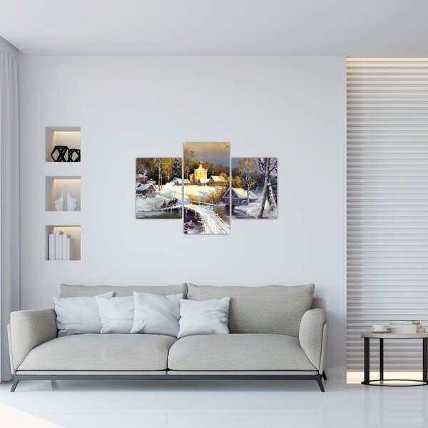 Slika - Zimsko mesto (90x60 cm)
