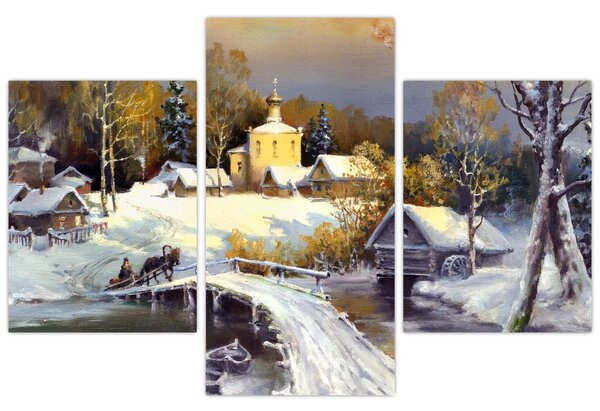 Slika - Zimsko mesto (90x60 cm)
