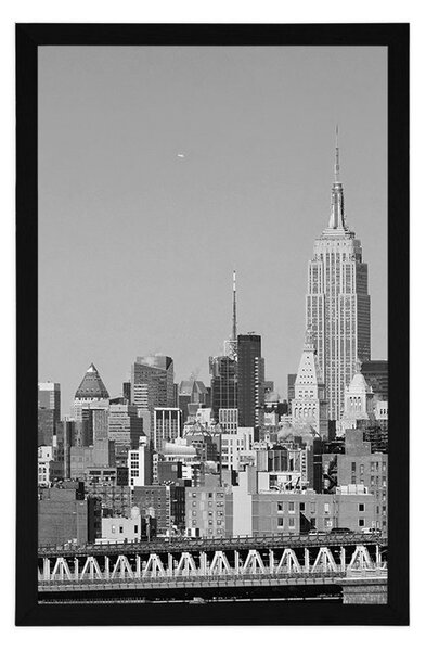 Plakat magični New York u crno-bijelom dizajnu
