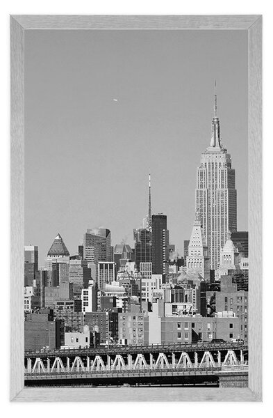 Plakat magični New York u crno-bijelom dizajnu
