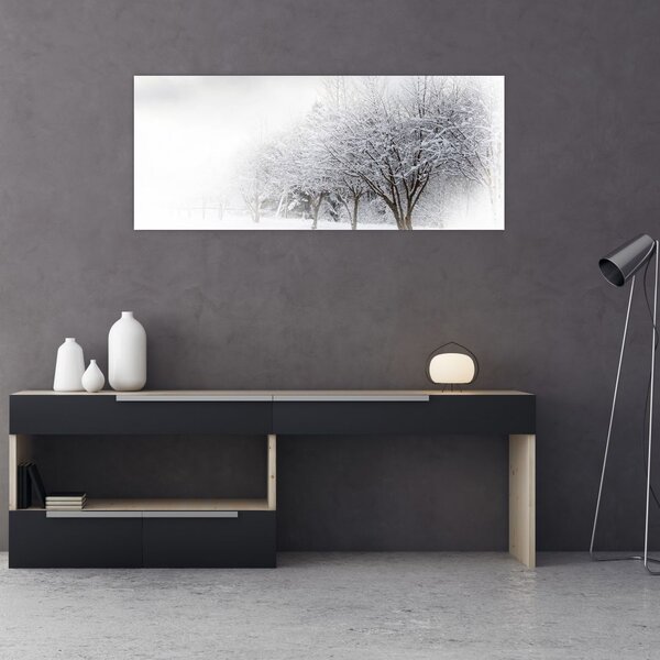 Slika - Zimska ulica (120x50 cm)