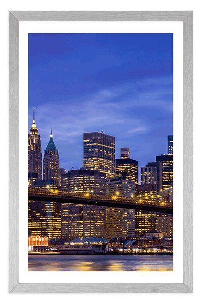 Plakat s paspartuom most u Brooklynu