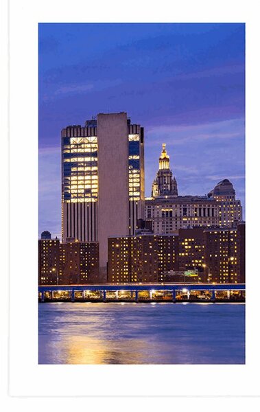 Plakat s paspartuom noćni Brooklyn