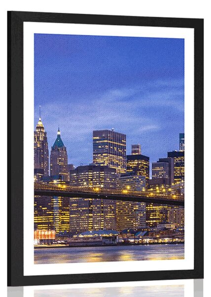 Plakat s paspartuom most u Brooklynu