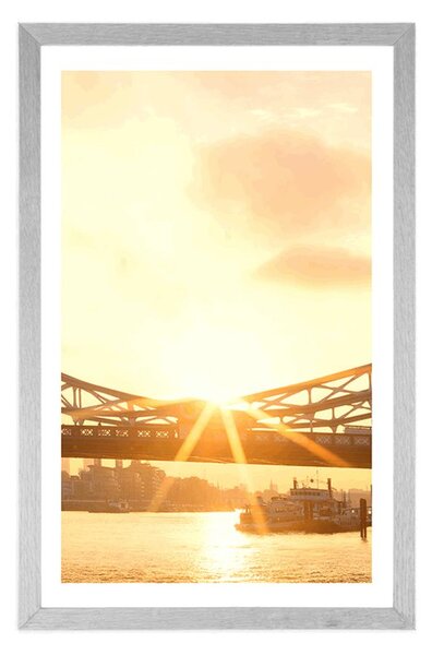 Plakat s paspartuom Tower Bridge u Londonu