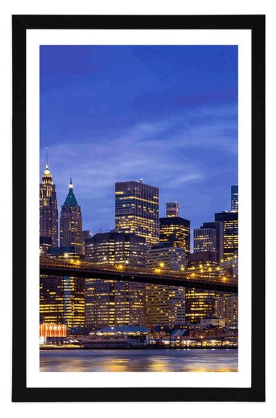Plakat s paspartuom most u Brooklynu