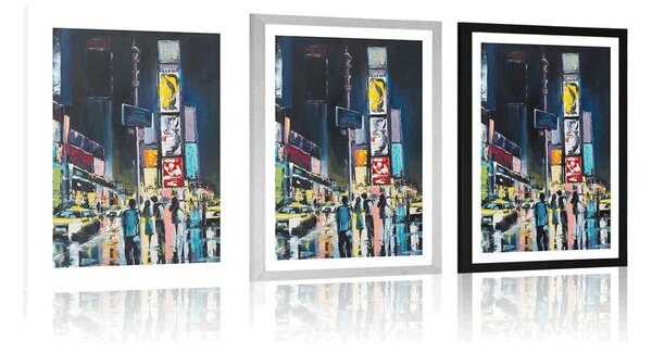 Plakat s paspartuom živopisni New York