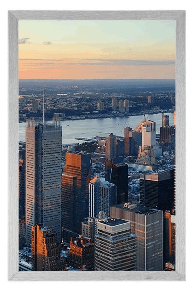Plakat panorama grada New Yorka