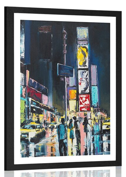 Plakat s paspartuom živopisni New York