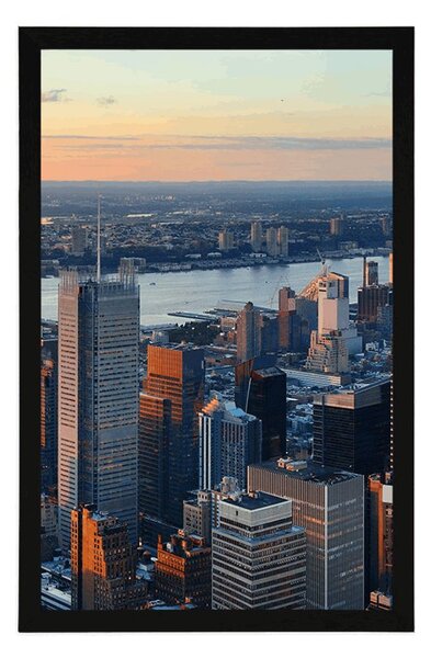 Plakat panorama grada New Yorka