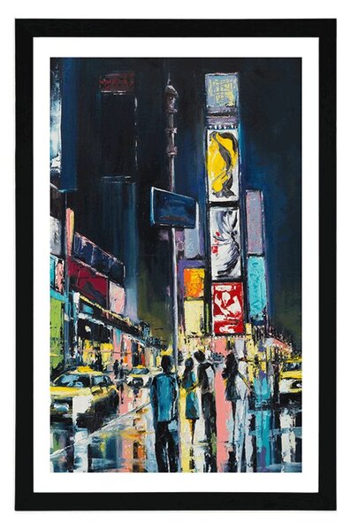 Plakat s paspartuom živopisni New York