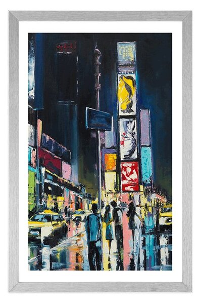 Plakat s paspartuom živopisni New York
