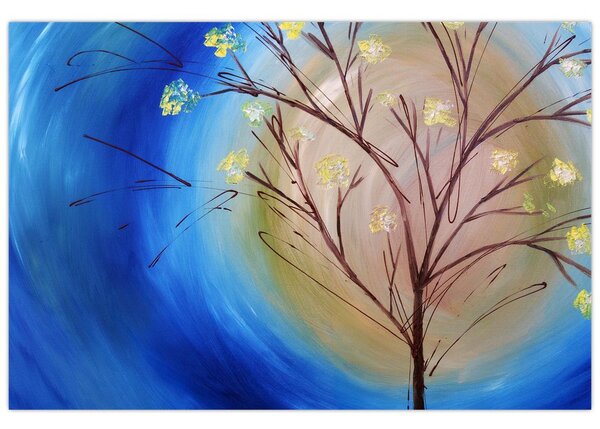 Slika - Drevo, ki pokriva sonce (90x60 cm)