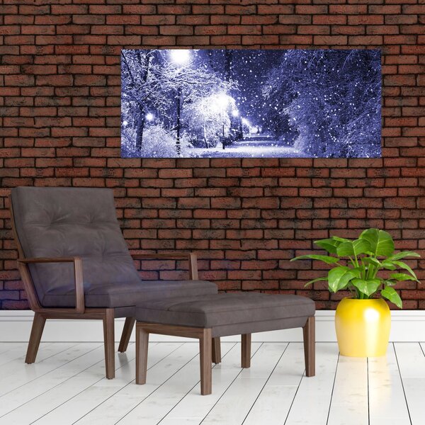 Slika - Čarobna zimska noč (120x50 cm)