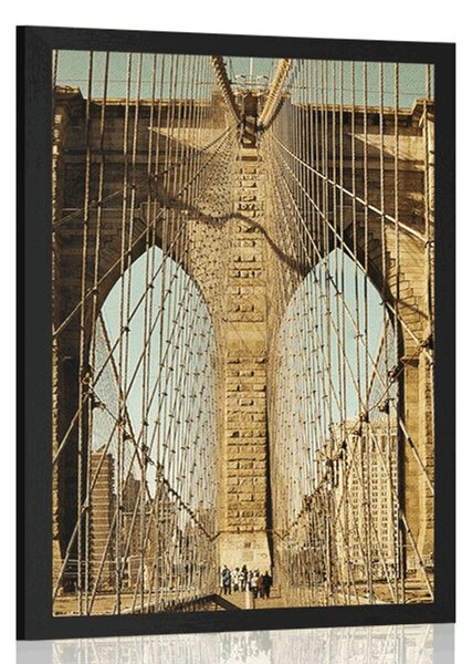 Plakat most Manhattan u New Yorku