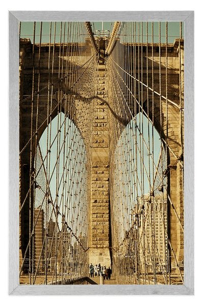 Plakat most Manhattan u New Yorku