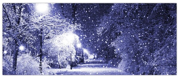 Slika - Čarobna zimska noč (120x50 cm)