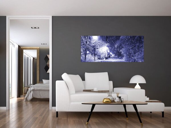 Slika - Čarobna zimska noč (120x50 cm)