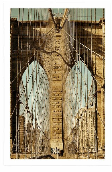 Plakat most Manhattan u New Yorku