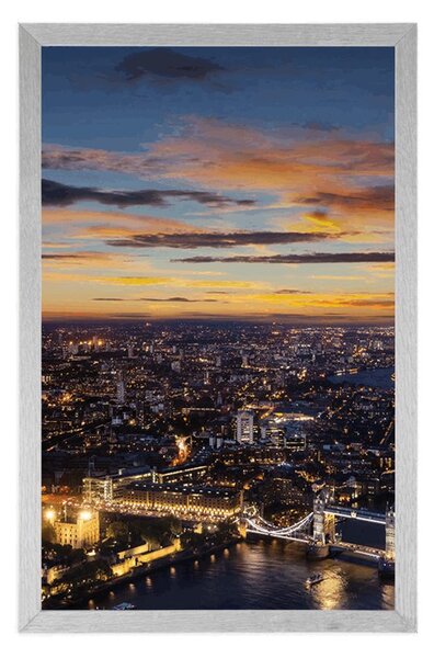 Plakat pogled iz zraka na Tower Bridge