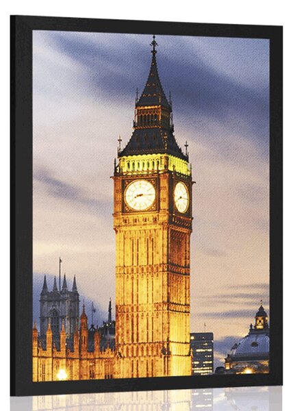 Plakat noćni Big Ben u Londonu