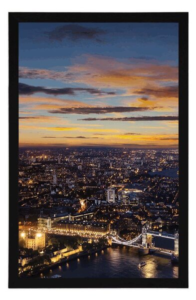 Plakat pogled iz zraka na Tower Bridge
