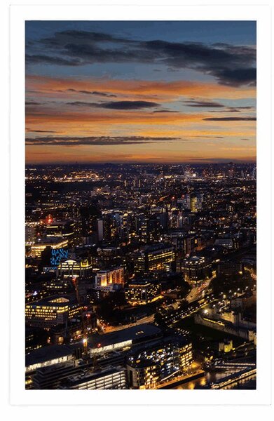 Plakat pogled iz zraka na London