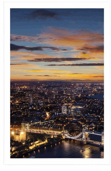 Plakat pogled iz zraka na Tower Bridge