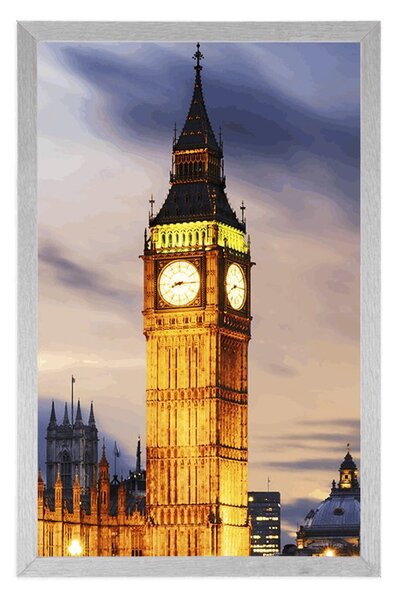 Plakat noćni Big Ben u Londonu