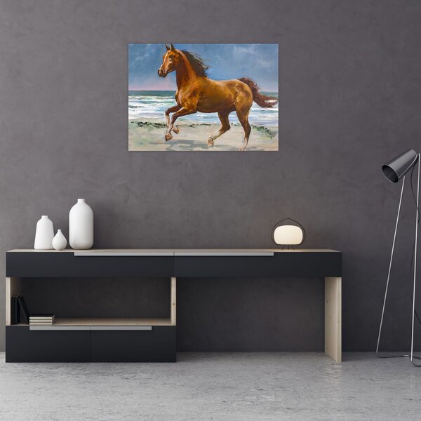 Slika konja na plaži (70x50 cm)