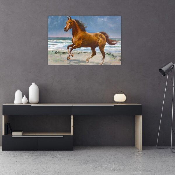 Slika konja na plaži (90x60 cm)