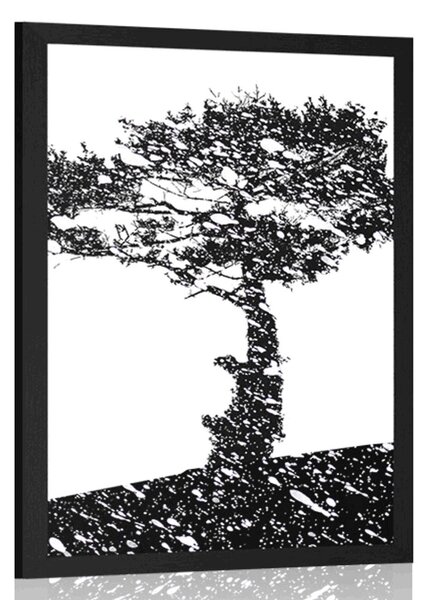 Plakat silueta stabla